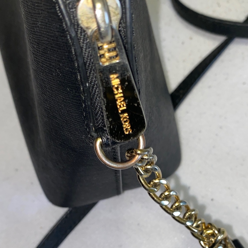 Michael Kors • Black • Crossbody Bag with Gold Accents - Picture 5 of 7